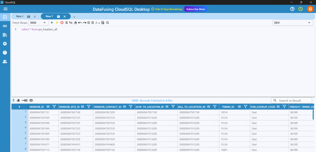 CloudSQL Desktop’s