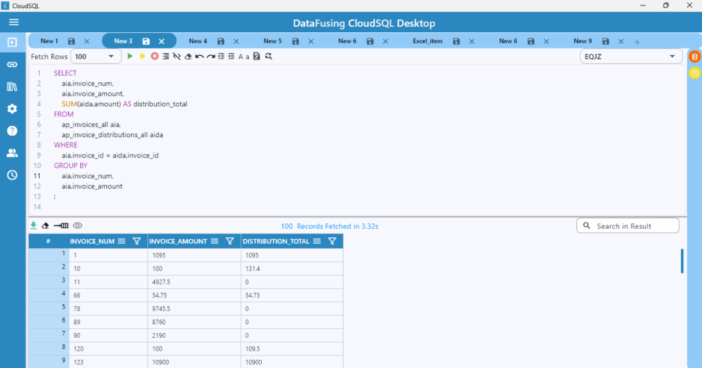 DataFusing Cloud SQL Desktop