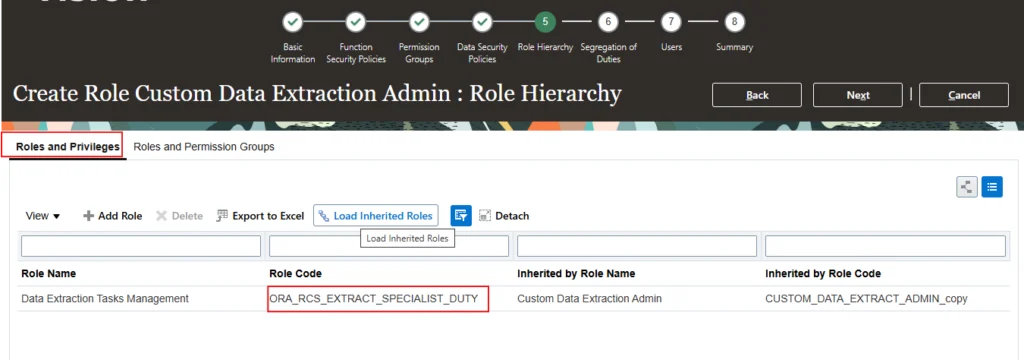 Configure Role Hierarchy