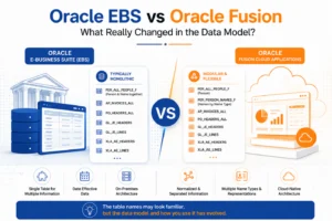 Oracle EBS vs Oracle Fusion Tables